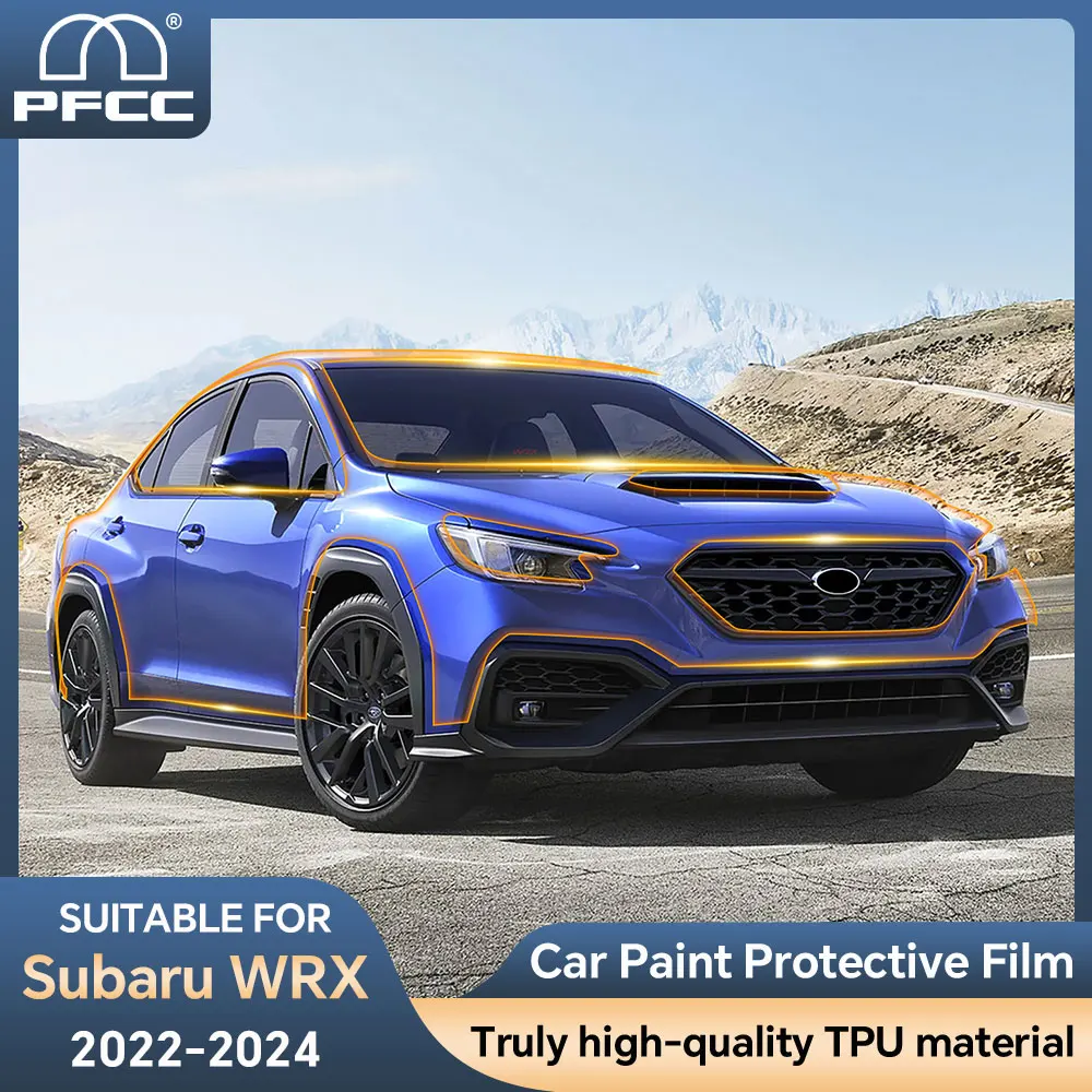 

Предварительно вырезанная наклейка из ТПУ для Subaru WRX 2022-2024 PPF, прозрачный комплект, защитная пленка для автомобильной краски, стильная наклейка на кузов, аксессуары
