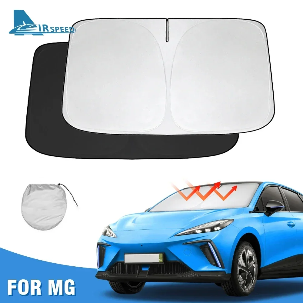 

Windshield Sun Shade for MG 4 EV MG4 2022-2024 Foldable Sunshade Protector Blocks UV Rays Keep Interior Cool Car Accessories