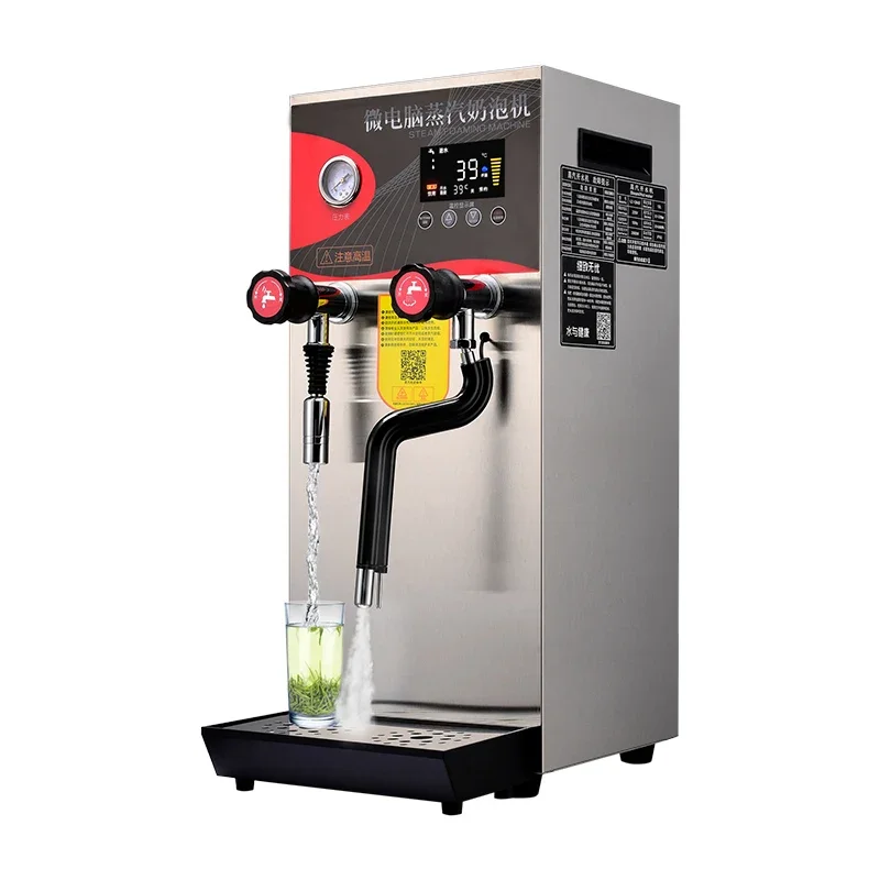 China Professional Bubble Tea Equipment Milk Foaming Machine Steam Boiling Machine Milk Frother For Coffee Shop