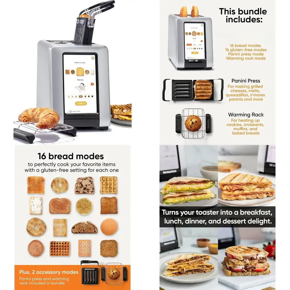 2026 Hot Sale  # l for R270 High-Speed Touchscreen Toaster, 2-Slice Smart Toaster with Patented InstaGLO Technology, Warming