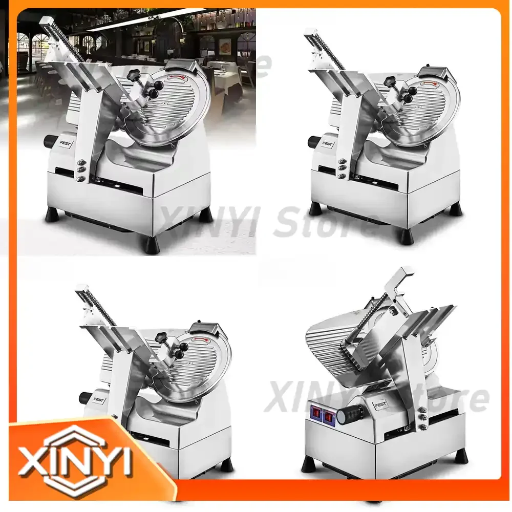Máquina Rebanadora de Carne Automática de 12 Pulgadas para Uso Comercial en Restaurantes, Rebanadora de Jamón para Delicatessen y Carnicería