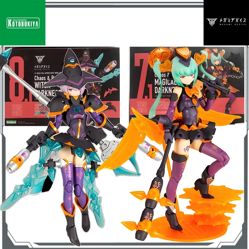 

Kotobukiya Original MEGAMI DEVICE Chaos & Pretty WITCH DARKNESS&Chaos & Pretty MAGICAL GIRL DARKNESS Toys Model Gifts for Boys