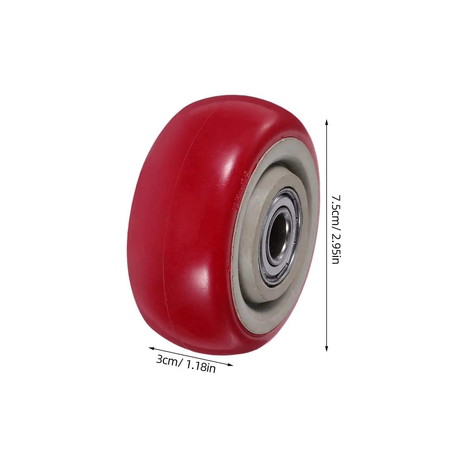 8Pcs 3 Inch Swivel Caster Wheels for Utility Cart Hand Truck Workbench Heavy Duty Polyurethane Replacement Wheels Wear Resistant