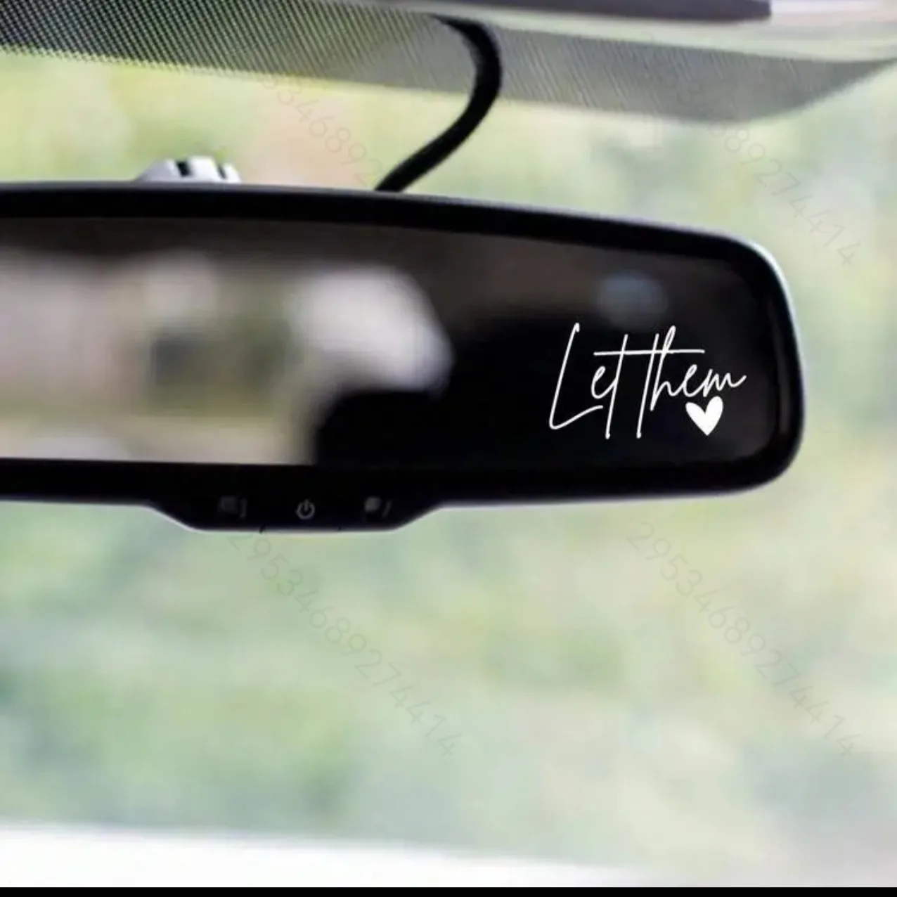 Inspirational Let Them Sticker Quote Vinyl Decal Car Rearview Mirror Laptop Tumbler Self Love Gift Home Decor