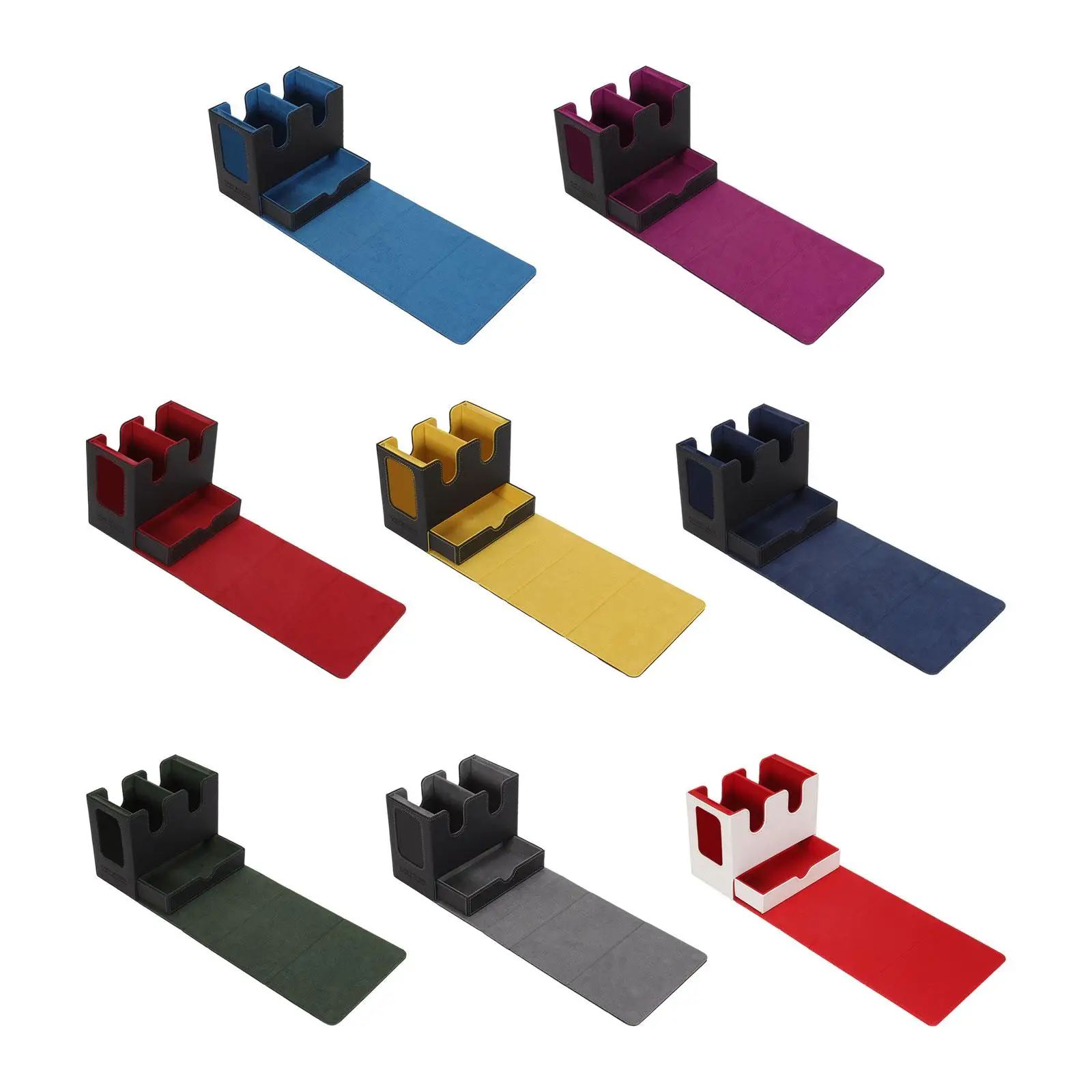 

Коробка для колоды карт Чехол для бейсбольных карт Премиум-держатель для игровых карт из искусственной кожи