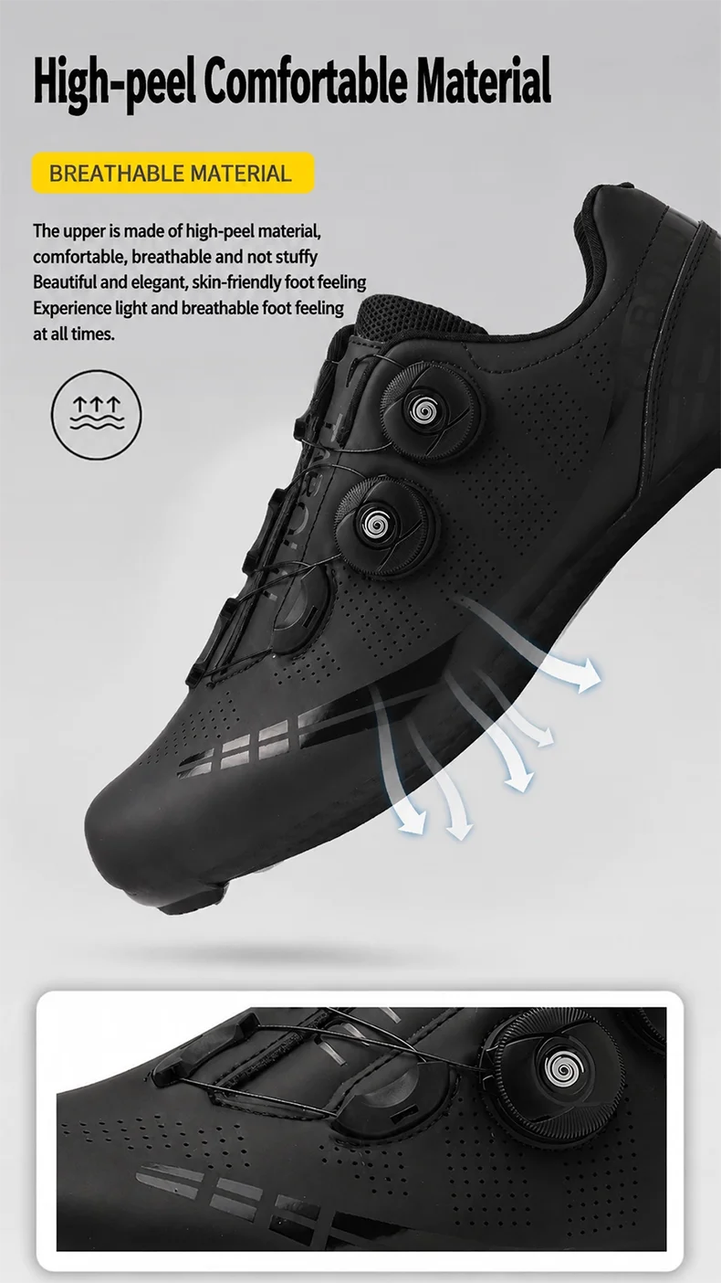 Professionelle Rennrad-Sneaker für Herren und Damen Mountainbike-Schuhe SPD-Klammern MTB-Fahrradschuhe Speed-Sneaker Dirt-Bike-Schuhe – Detail 3