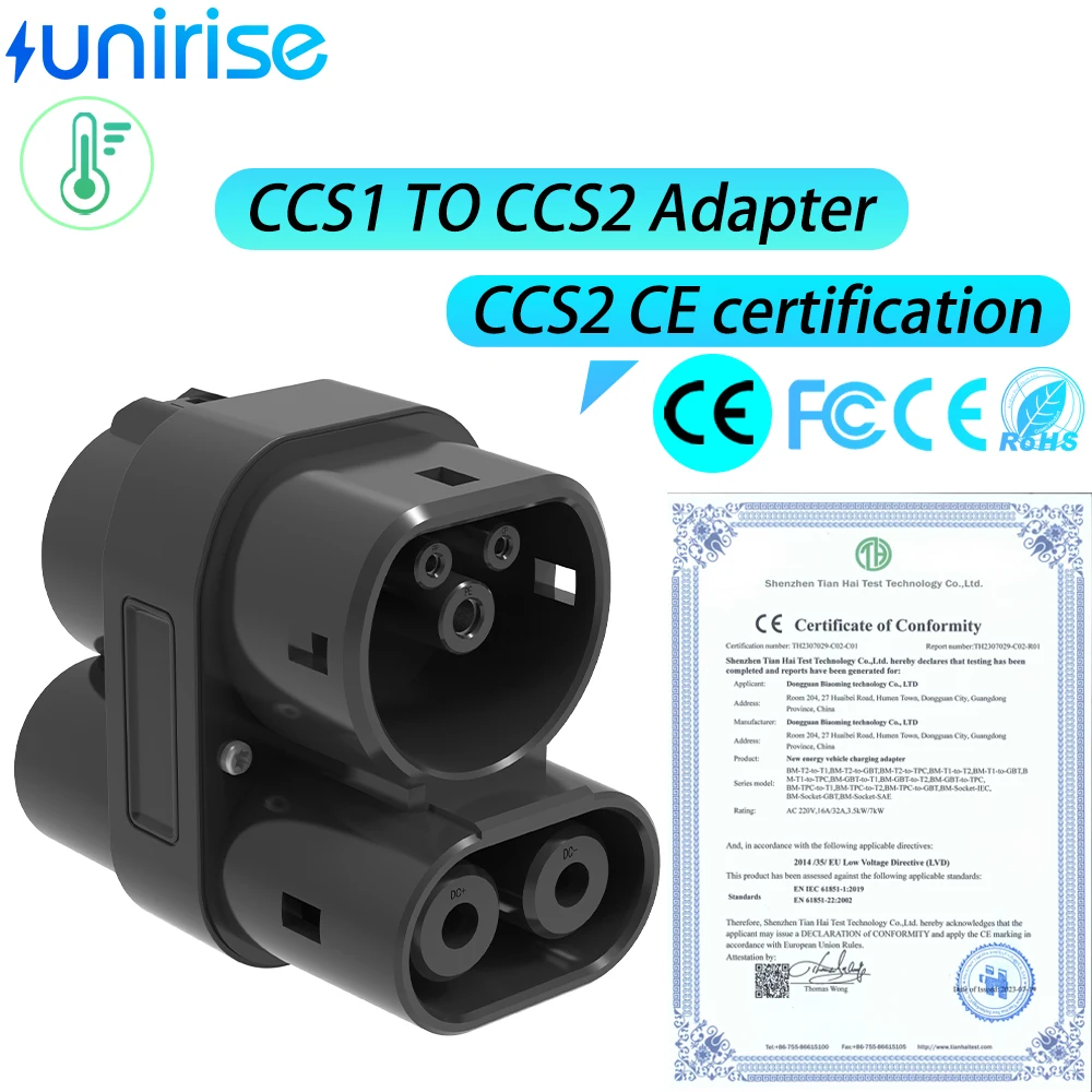 Adapter ładowarki EV CCS1 na C – Ccs2 Fast Charging Socket 250A recenzja i cena