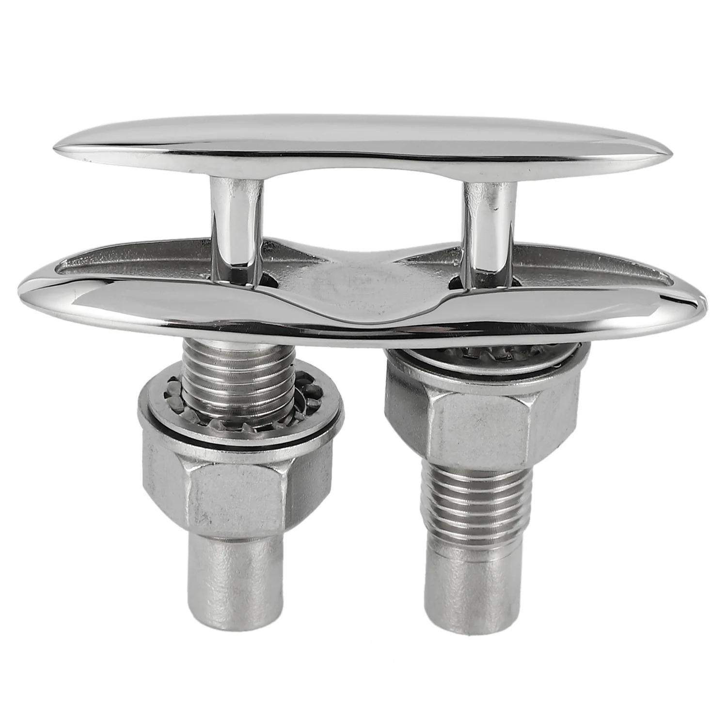HEIßER Boot Schiff Festmacher Ordentlich Klampe Edelstahl Doppel-Deck Push-Pull Kabel Bolzen Marine Hardware Poller zubehör