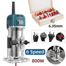 Electric Trimmer Router Wood Milling Machine 800/2000W Woodworking Laminate Trimmer  Carpentry Manual Trimming Power Tools 220V