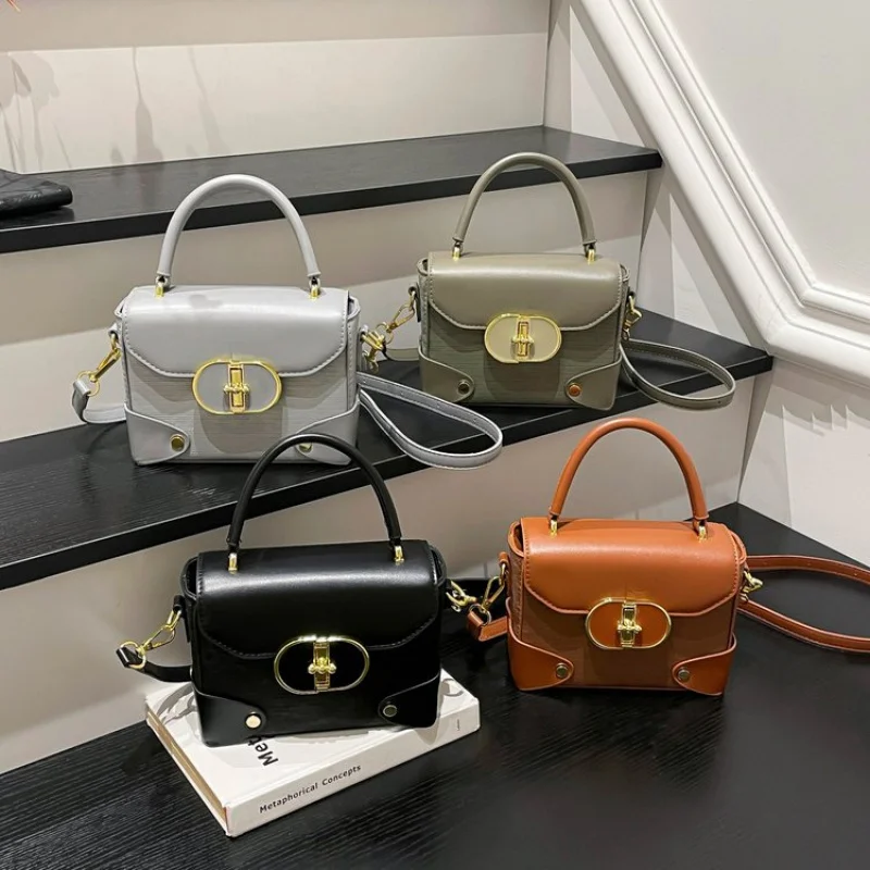 

High-End Ladies Fashionable Leather Messenger Bag Paris Popular Elegant Women's Casual Vintage Crossbody Tote Bag