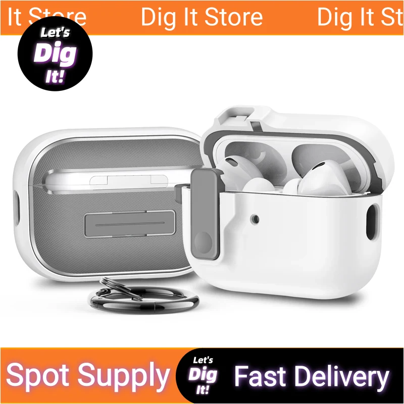 

New Casing For AirPods Pro 2 Generation Airpods4 3 Automatic Switch Safety Lock Anti-drop Wireless Earphone Protective Cover