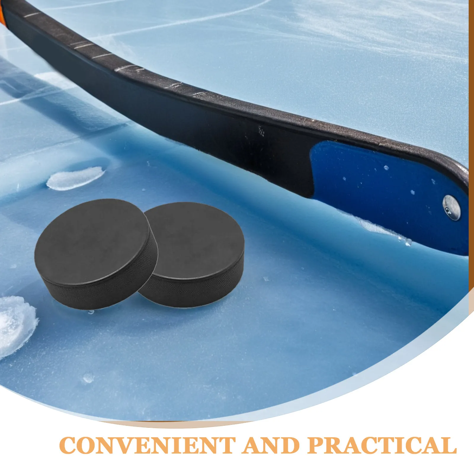 8Pcs Black Hockey Pucks Foam Ice Pucks for Training Practice Skill Development All Ages Street Hockey Foam Ice Puck