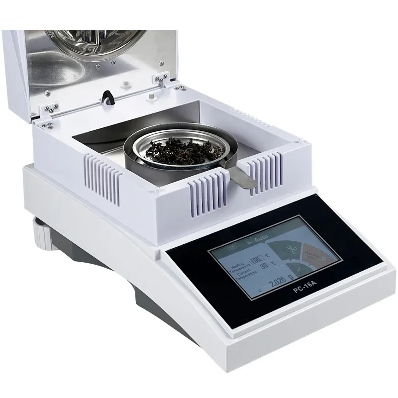 

2025 hot sale Grain Moisture Tester 0.001g Medical Food Automatic Digital Solid Moisture Analyzer Halogen Sawdust Moisture Meter