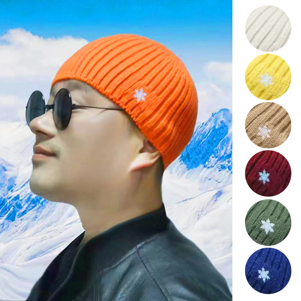 Autumn Winter Melon Cap Men women Knitted Hat Beanie Skullcap Sailor Caps Cuff Short Brimless Retro Navy Style Hats casquette