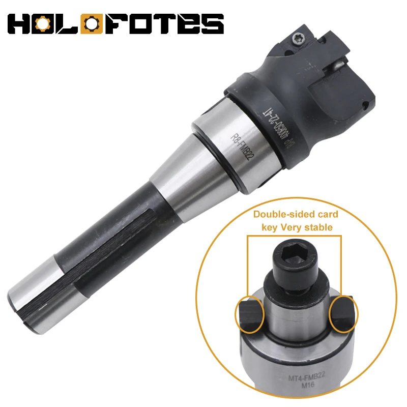 Imagem -04 - Morse Cnc End Milling Cutter Inserções de Carboneto Mt2 Mt3 Mt4 r8 Fmb22 Arbor M12 M16 Bap 400r Apmt1604