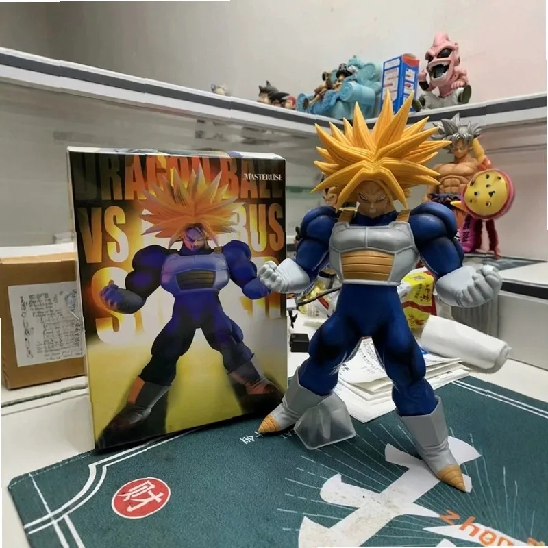 Figura de Trunks Super Saiyan de Dragon Ball Z, Versión Músculosos de la Saga de Cell Figura Coleccionable de Anime, Estatua de PVC
