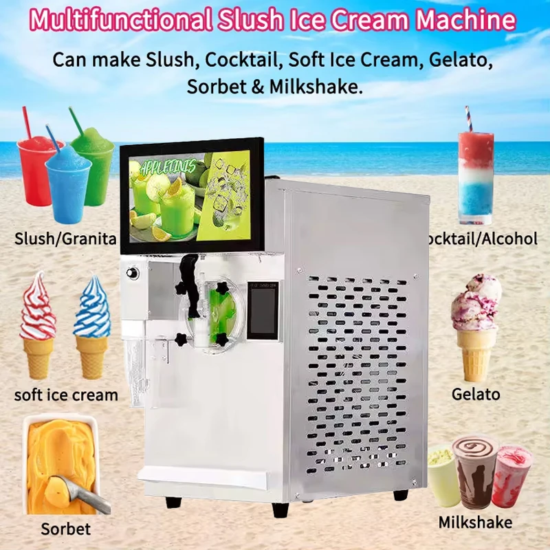 고품질 냉동 음료 슬러시 기계 상업용 다기능 아이스크림 기계