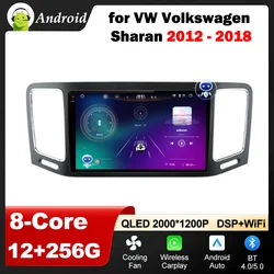 Wireless Carplay Android OS for VW Volkswagen Sharan 2012 - 2018 GPS Carplay WiFi IPS DSP Stereo Bluetooth 4G Auto Accessories