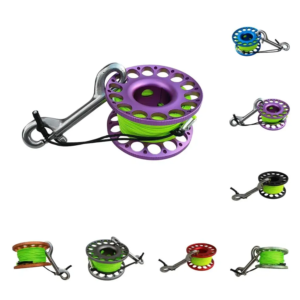 

Diving Spool Finger Reel with Stainless Steel Snap Equipment