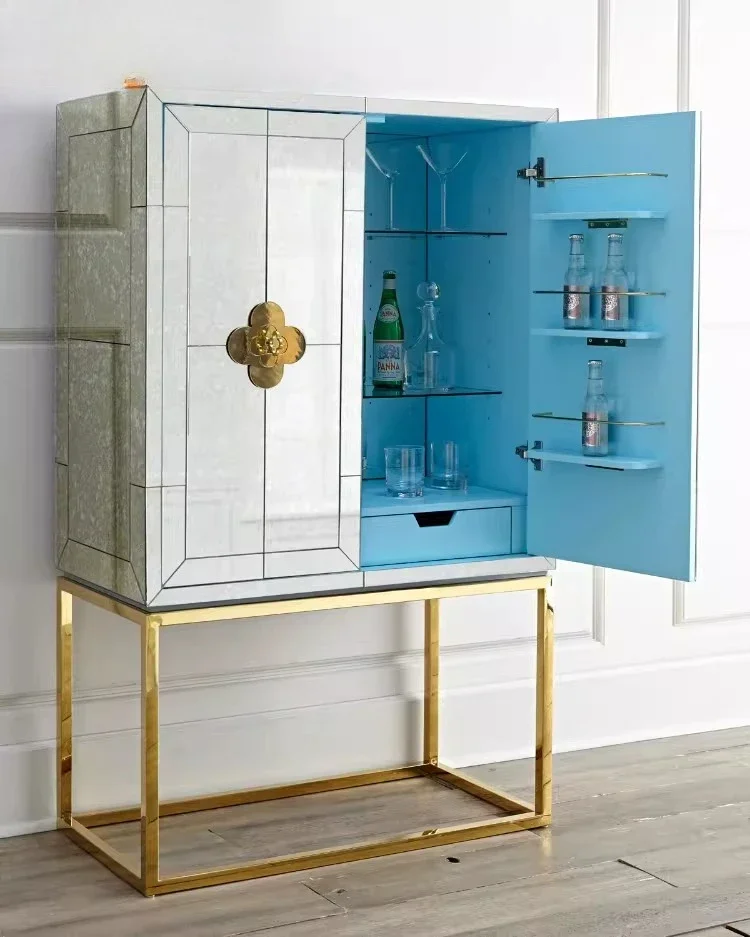 Mirror porch decorative cabinet foyer cabinet boutique locker model room