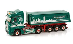 Collectible Legering Model Gift WSI Schaal 1:50 MB MP5 4X2,SAUERBAUM, Levering Container Transport Truck Diecast Speelgoed Model 01-3380