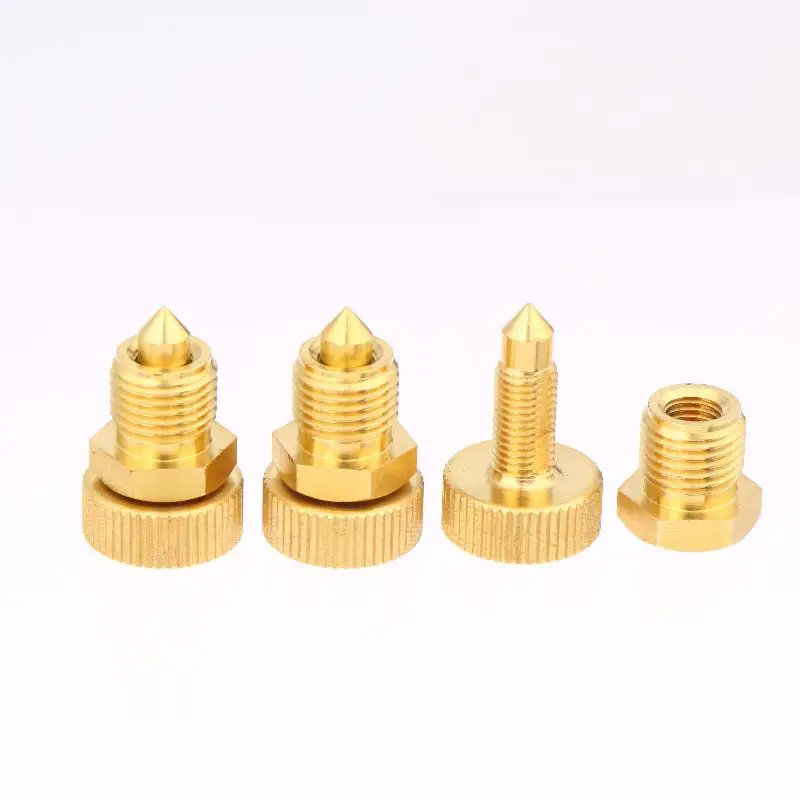3Pcs High Pressure Air Bleed Screw Copper Safety Bleeder Valve For 3-Stage Pump PCP Air Pumps Spare Replacement Parts view 2