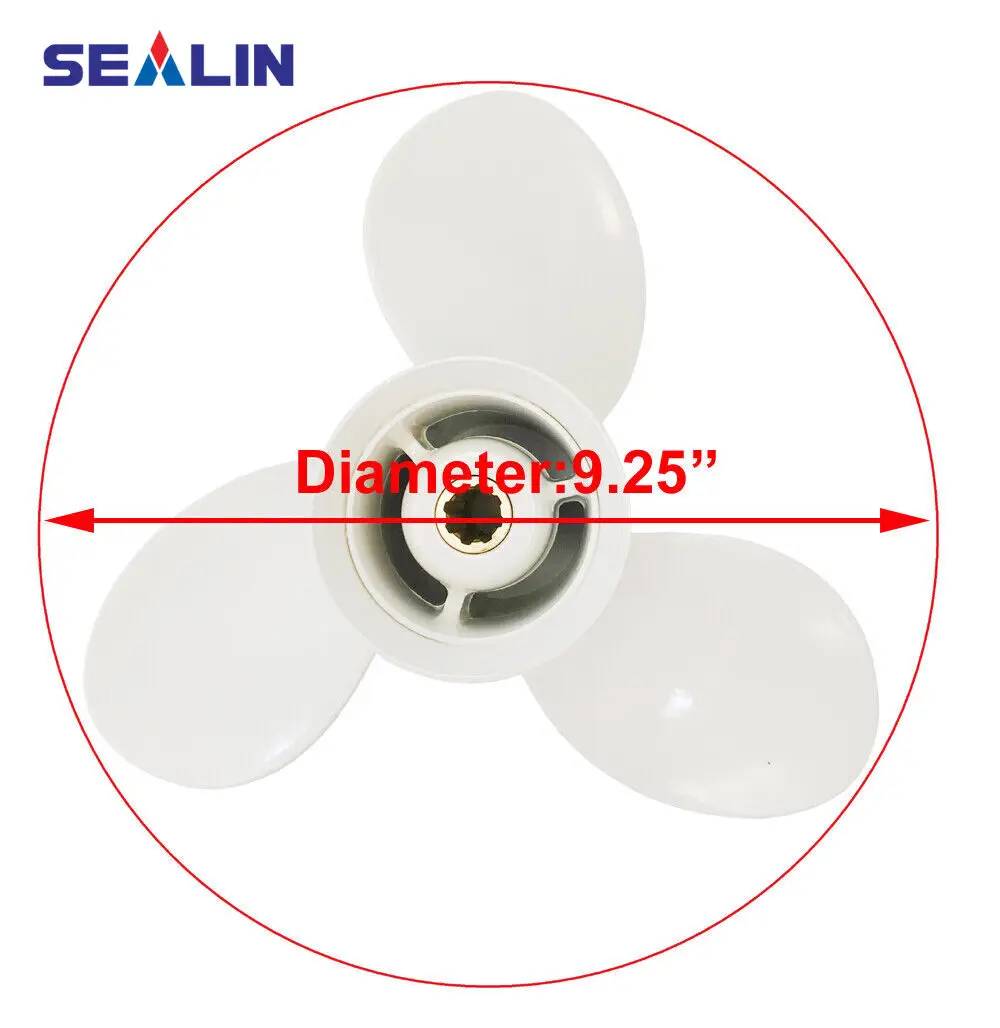 

Лодочный гребной винт 9 1/4x10-J для подвесного мотора Yamaha 9,9 л.с. 15 л.с. 20 л.с. T8 T9,9 F9,9 63 В-45952-10-00