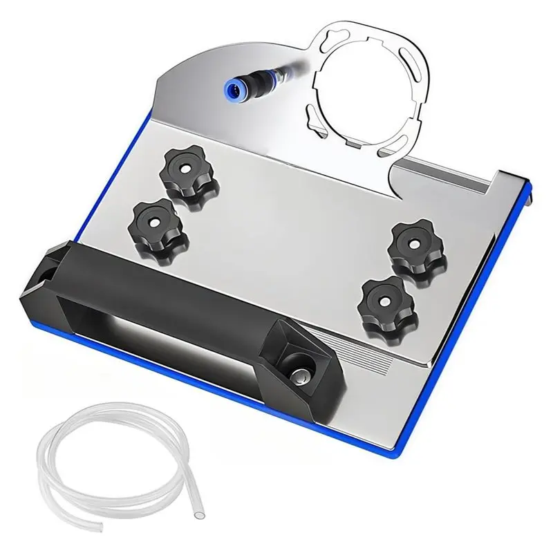 

AB42- Инструмент для резки плитки, насадка для угловой шлифовальной машины для снятия фаски с плитки под углом 45 градусов, подставка для профессионального использования, включая 1-метровый водопроводный шланг