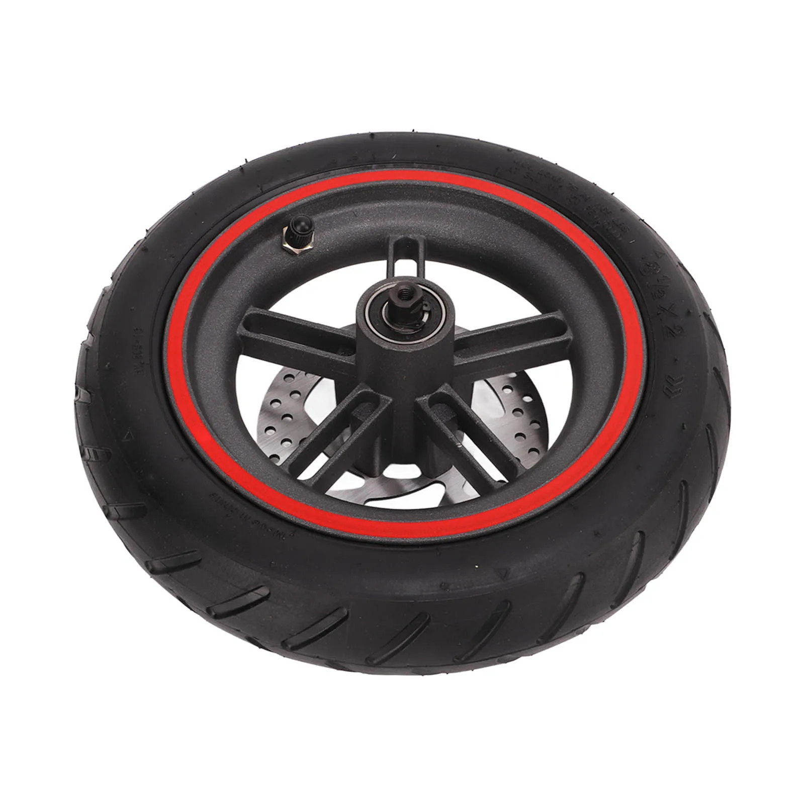 電動スクーター後輪アセンブリ 赤色後輪タイヤ 110mmディスクブレーキ付き Xiaomi M365 1S用