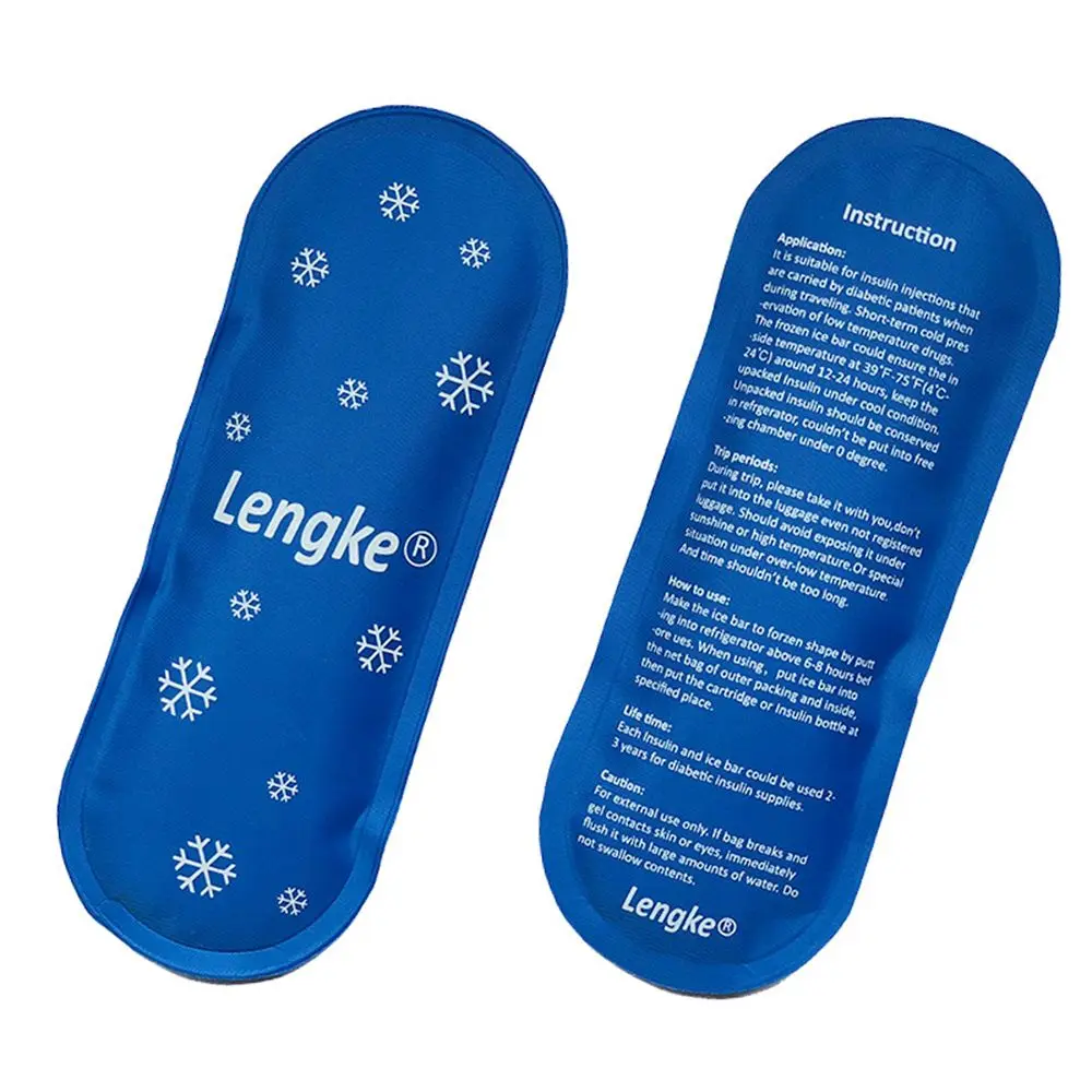3pcs Reusable Travel Case Diabetic Pocket Insulin Cooling Bag Pill Protector Cold Gel Ice Pack