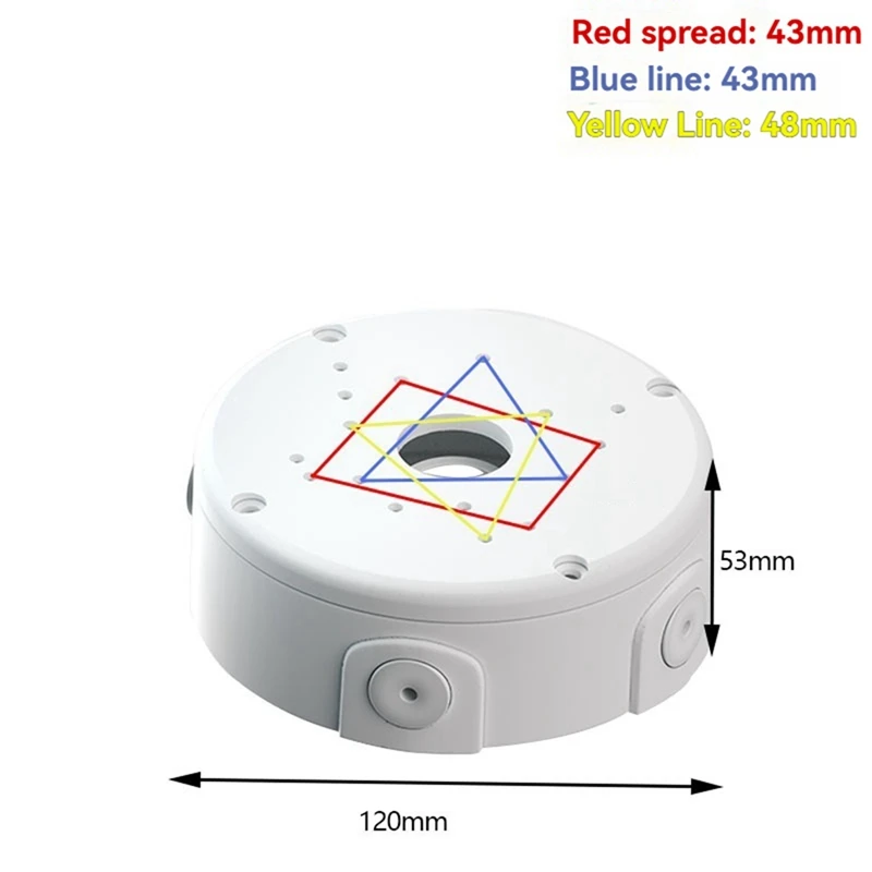 Camera Junction Box Cable Deep Base For Dome/IP Camera Waterproof Mount Bracket Plastic Base Surveillance Dome Brackets