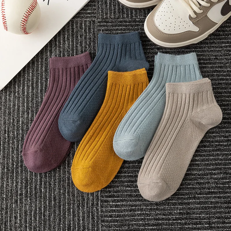 Spring and Summer Thin Ear Lifting Short Socks for Odor Prevention and Sweatwicking, Breathable and Shallow Mouth Hidden with Bo