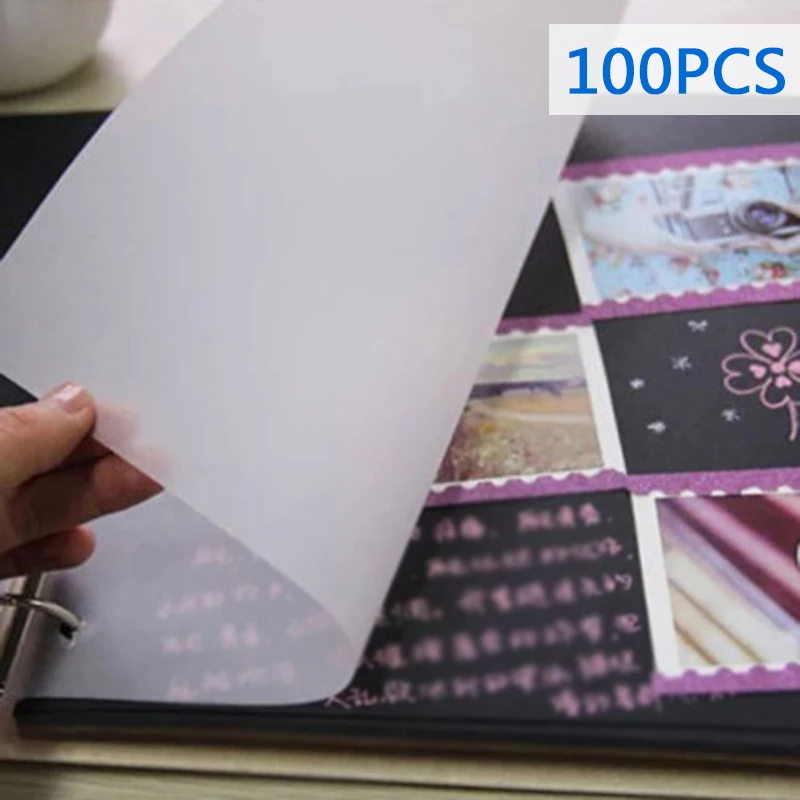 100pc A4 18*26cm Translucent Tracing Copy Paper For Drawing Calligraphy Painting Printing Vellum Paper Acetate Handmade Paper