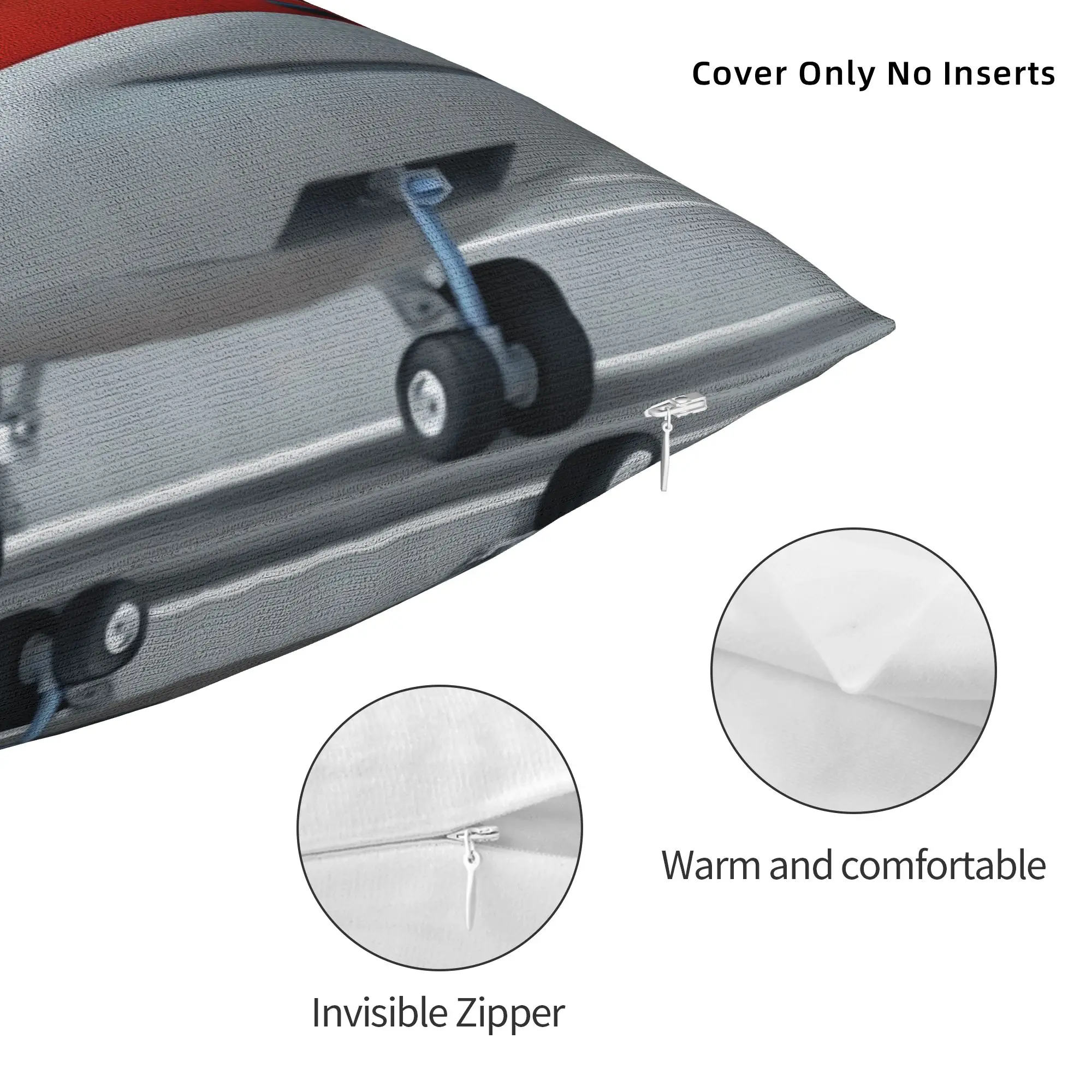 Fronha de almofada com asas s-super w, capa de almofada com gráfico macio, novidade, fronhas para escritório, carro, casa, decorativa