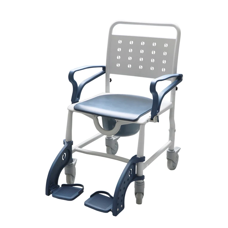 Commode Wheelchair Multifunctional Shower Toilet Bath Chair