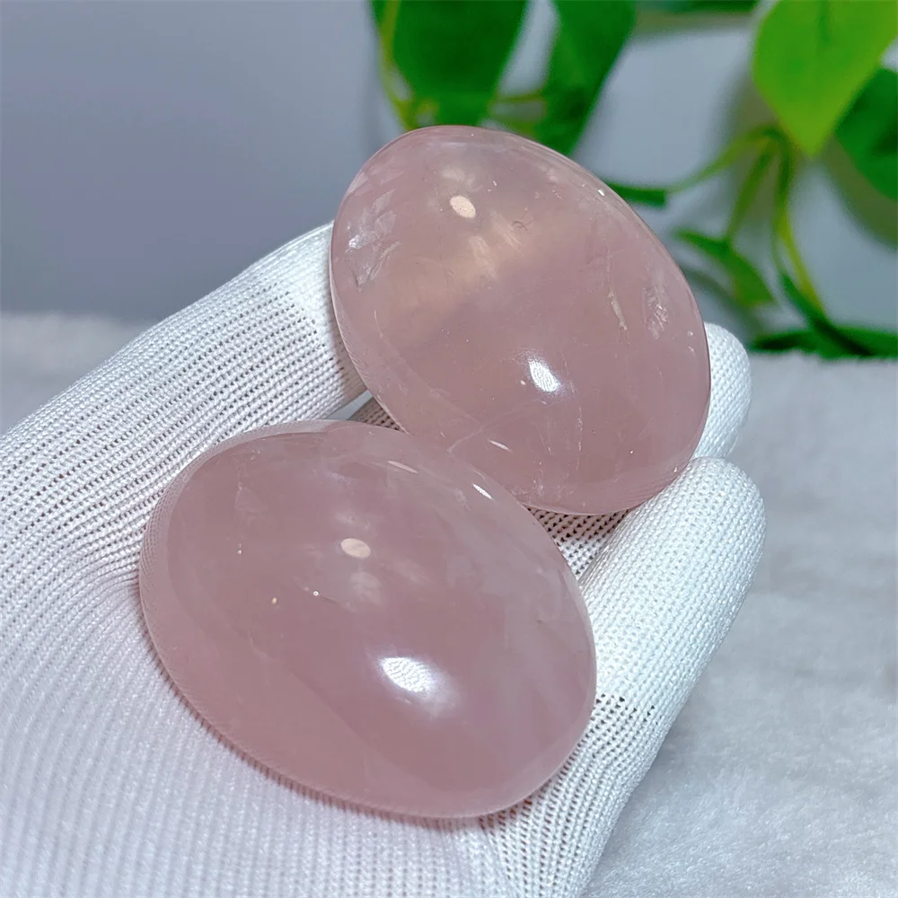 Rose Quartz Palm Crystal Natural Stone Quartz Minerals Home Decoration Reiki Craft Gemstone Energy Healing Garden decorations