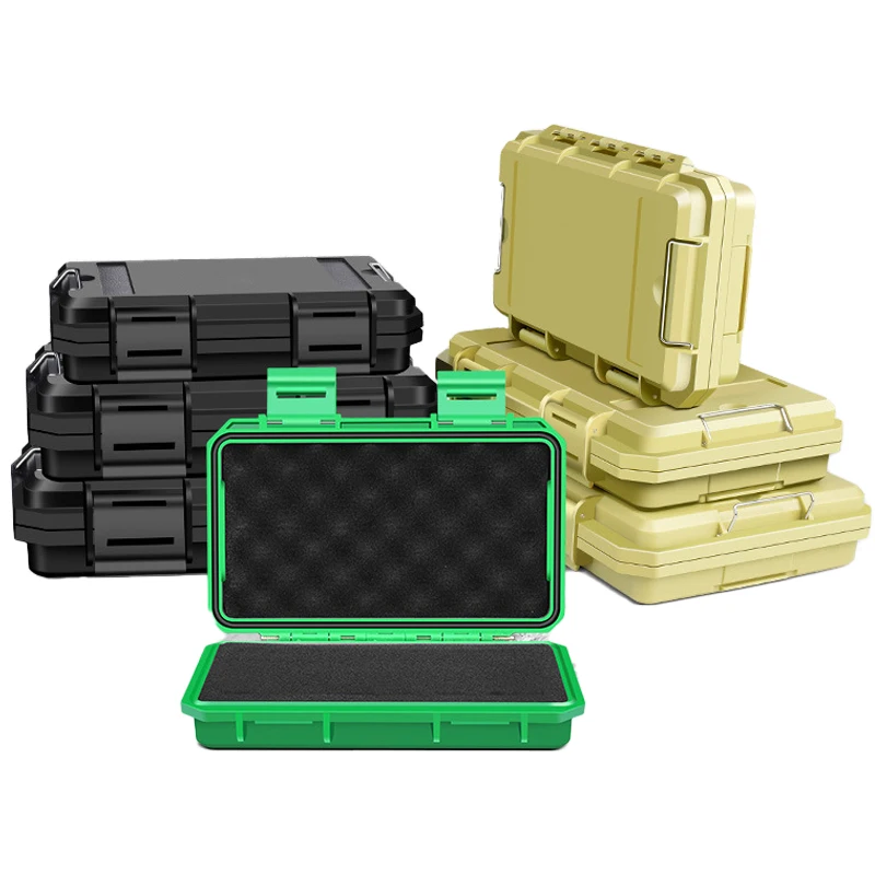 

Precision Instrument Storage Box Dustproof Waterproof Sealed Tool Parts Organizer Shockproof Safety Protection Equipment Kit