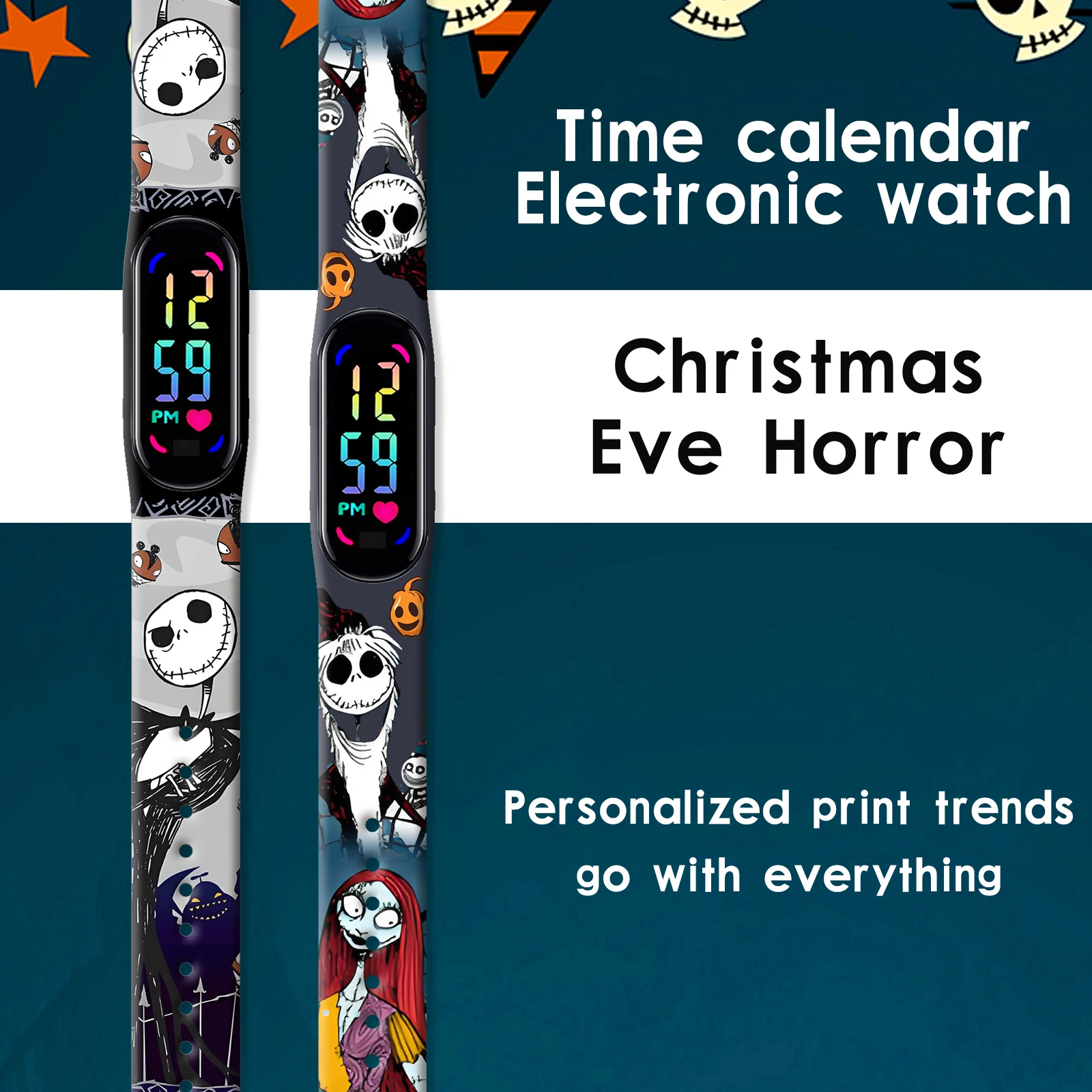 Pasek do zegarka Disney Hallow do Xiaomi Mi Band 7 6 5 4 3, wymienny pasek na nadgarstek, bransoletka do smartwatcha Mi Band, akcesoria