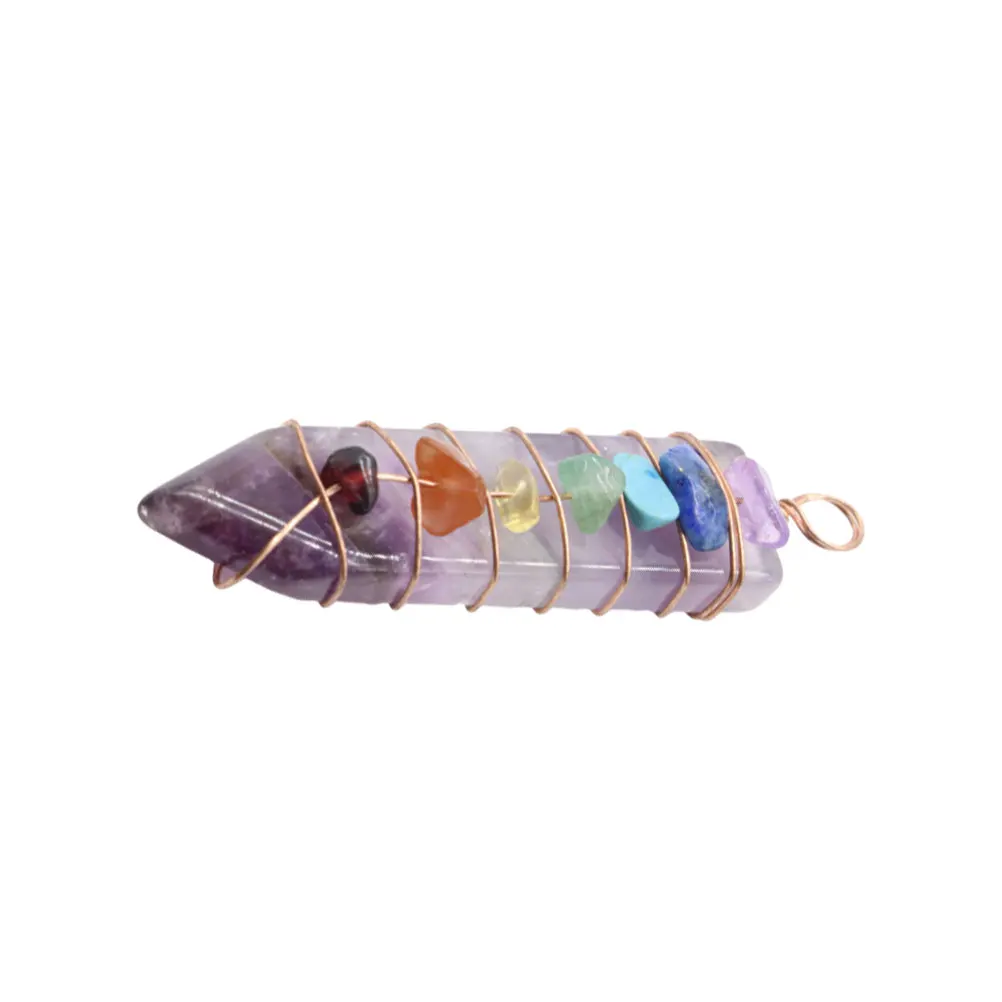 

Amethyst Pendant Accessories for Girls Women Charm Necklace Crystal Pendants Miss