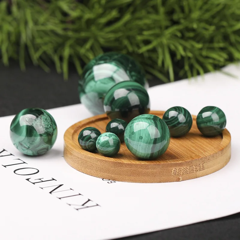 

Natural Malachite Sphere Rainbow Inside Home and Office Decoration and Gift Fengshui Decoration