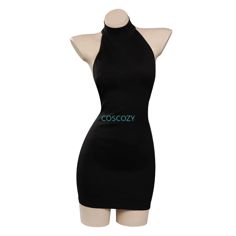 2025 New in Gold Vermeil Cosplay Costume Dress Black Uniform Outfits Halloween Carnival Party Suit