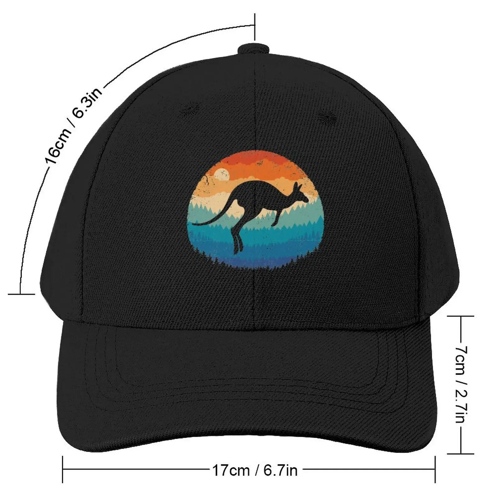 Retro Kangaroo Baseball Cap Dropshipping fishing hat sun hat Women's Hats Men's