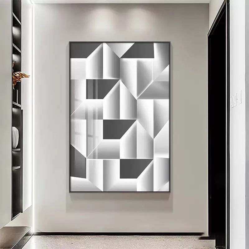 الحديثة نمط هندسي LED حائط الخلفية الفن الجدار ضوء السرير مدخل قاعة مطعم الديكور مضيئة LED جدارية