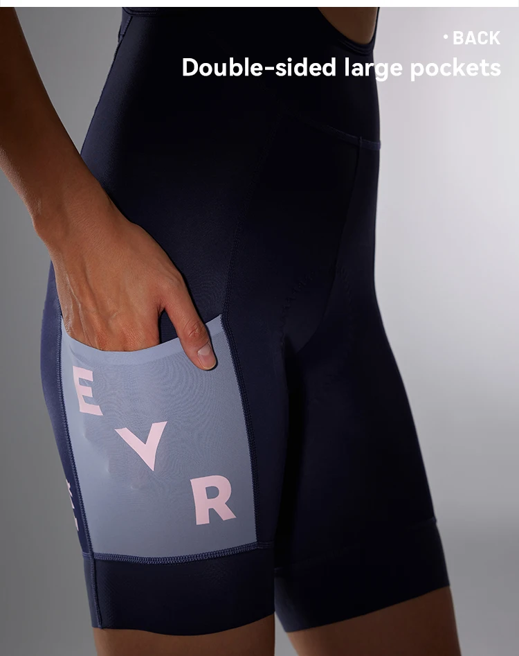 EVR Damen-Radlerhose mit Doppelpfeil-Polsterung, Schnelltrocknende Atmungsaktive Outdoor-Radlerhose für Frauen – Detail 12