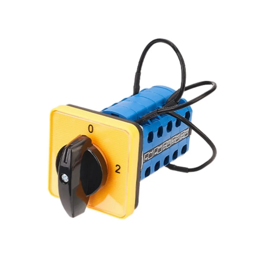 SZW26 5 Pole 3 Position Rotary Changeover Switch 20A for Circuit Management in Automation and Power Distribution Systems