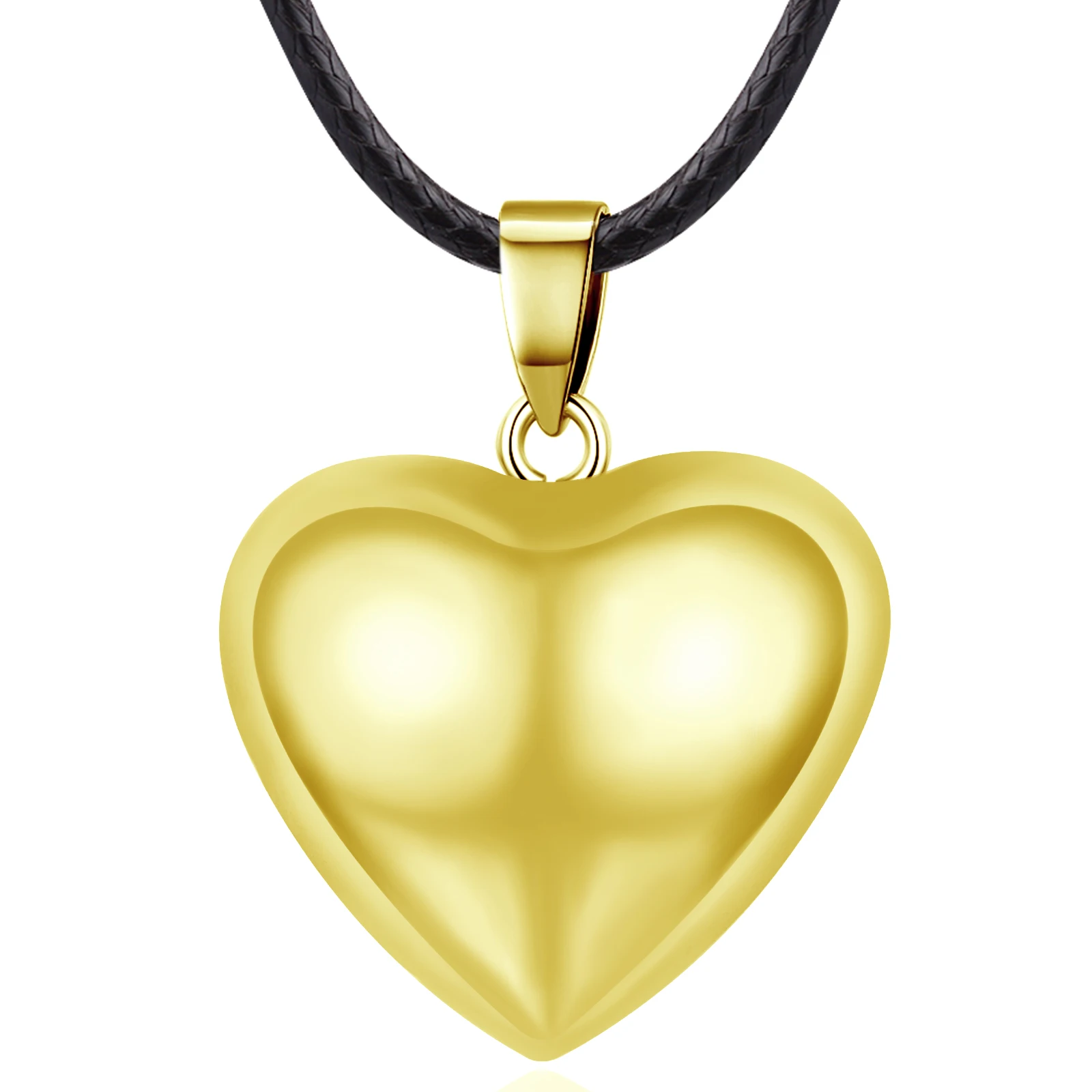 Eudora Harmony Ball Herz Anhänger Schwangerschaft Bola Engel Anrufer Halskette Einfaches glattes Glockenspiel Glockenball Schmuck für Muttertagsgeschenk