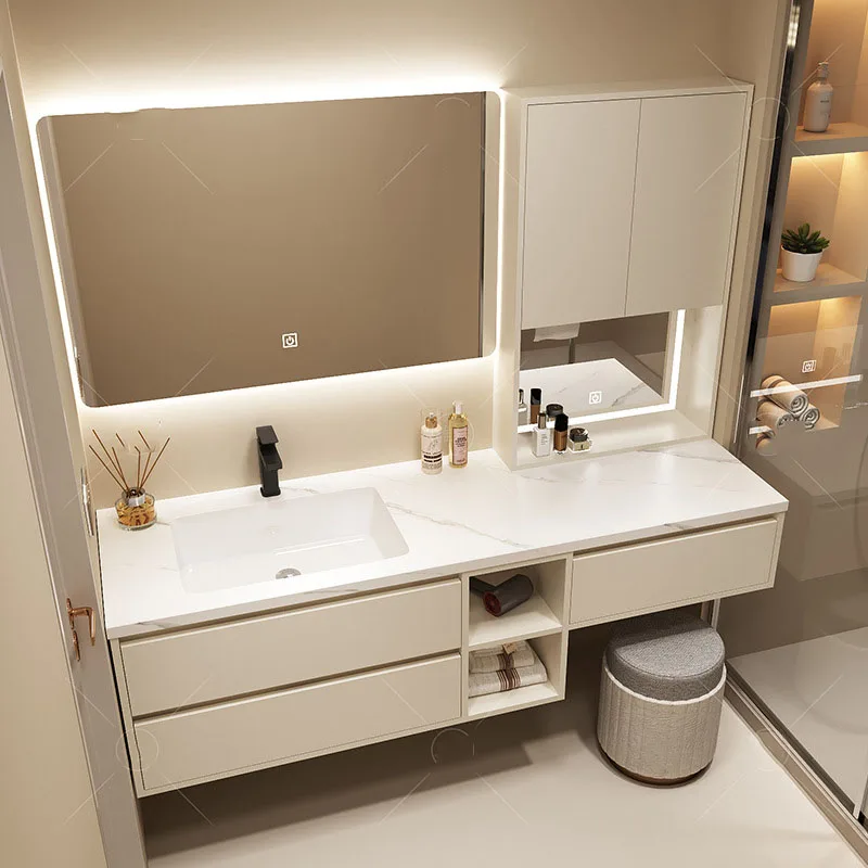 White Modern Bathroom Cabinets Classic Luxury Vanity Sink Bathroom Cabinets Space Saver Armario De Banheiro Home Furniture
