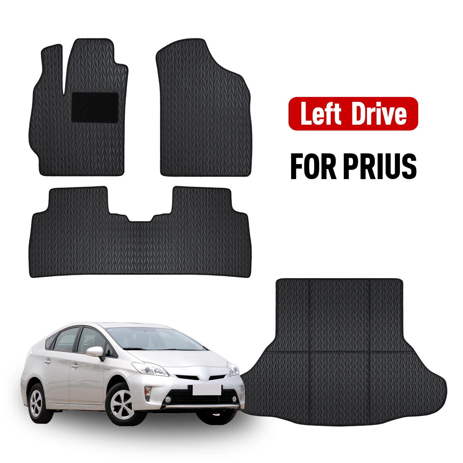 Custom car floor mat for Toyota prius 2010 2011 2012 2013 2014 2015 Carpet Cover Waterproof Non-slip Protector Accessories parts