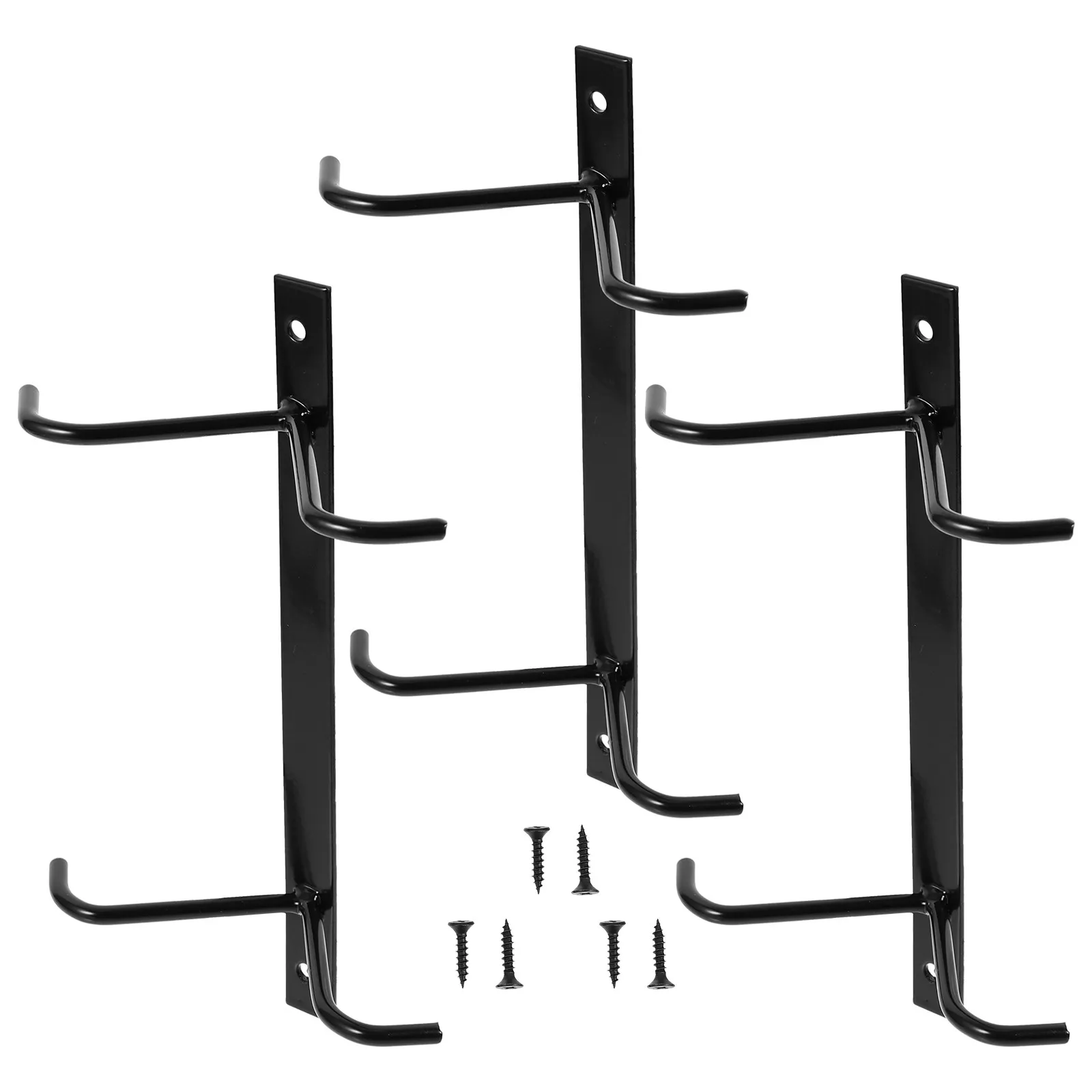 

3Sets Kitchen Mug Hooks Under Cabinet Iron Cup Drying Holders Cup Hangers Spoon Spatula Hanging Kitchenware Utility Organizer