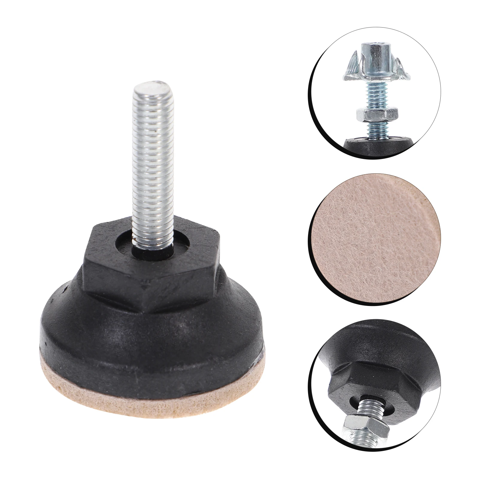 

8pcs Furniture Adjusters Heavy Duty Felt Feet for Chairs Tables Sturdy Adjustable Legs Home Adjustable Furniture Legs Office